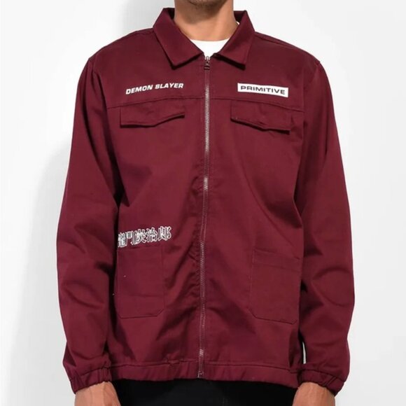 PRIMITIVE x DEMON SLAYER Tanjiro Kamado Anime Utility Jacket Men’s Size Small - Picture 2 of 16